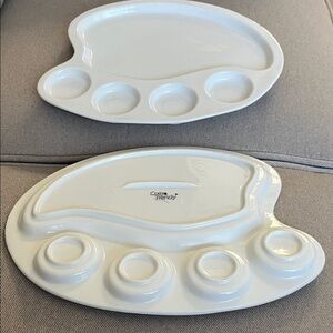 White Ceramic Paint Palette